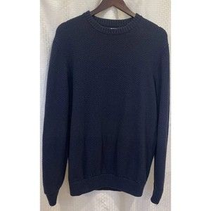 Southern Tide Men's Large Navy Blue Pullover Crewneck Cotton Sweater NICE